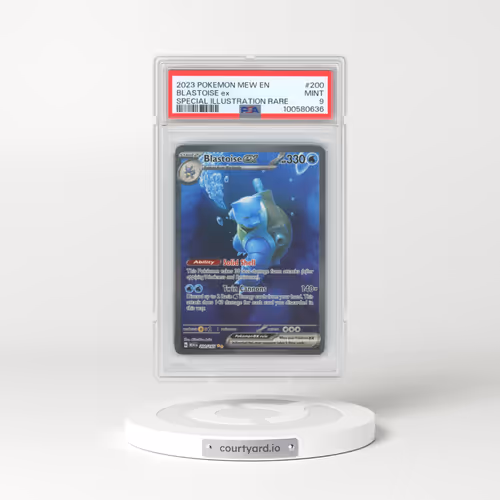 2023 Pokémon Mew EN-151 #200 Blastoise EX - Holo Special Illustration Rare (PSA 9 MINT)