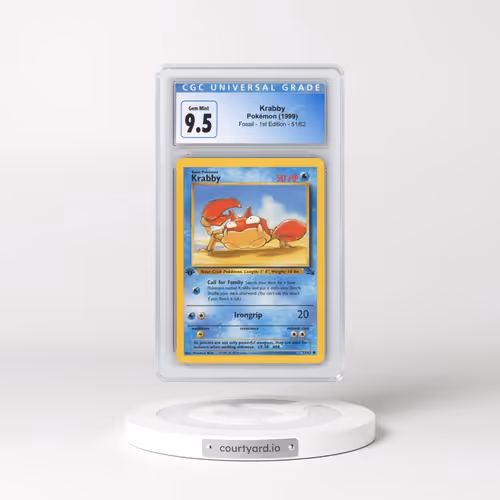 1999 Fossil #51/62 Krabby - 1st Edition 1st Edition (CGC 10 GEM MINT)