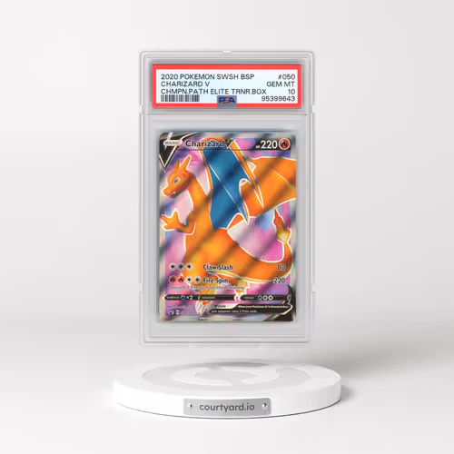 2020 Pokémon Swsh Black Star Promo #050 Charizard V - Holo Champion's Path Elite Trainer Box (PSA 10