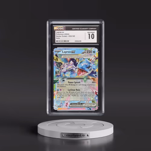 2024 Stellar Crown - SCR EN #032/142 Lapras ex - Holo (CGC 10 GEM MINT)