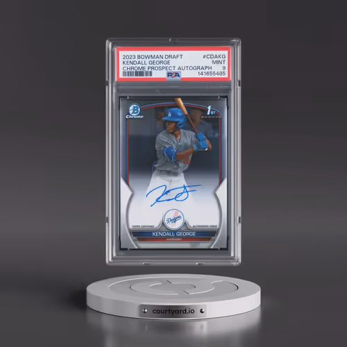 2023 Bowman Draft Chrome Prospect Autograph #CDAKG Kendall George (PSA 9 MINT)