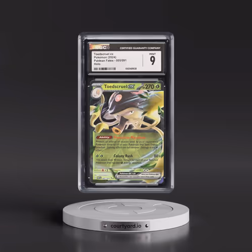 2024 Paldean Fates - PAF EN #005/091 Toedscruel ex - Holo (CGC 9 MINT)