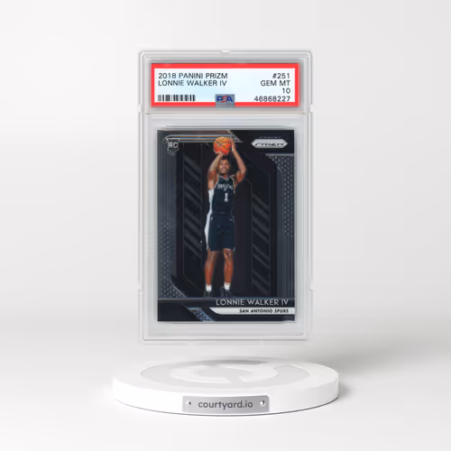 2018 Panini Prizm #251 Lonnie Walker IV (PSA 10 GEM MINT)