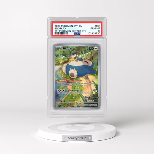 2023 Pokémon Svp EN-SV Black Star Promo #051 Snorlax - 151 Pokemon Center Elite Trainer Box (PSA 10 GEM MINT)