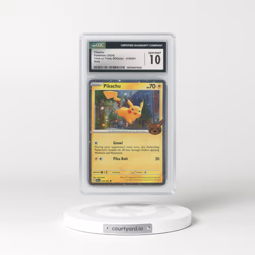 2024 Trick or Trade BOOster (2024) #018/091 Pikachu - Holo (CGC 10 GEM MINT)