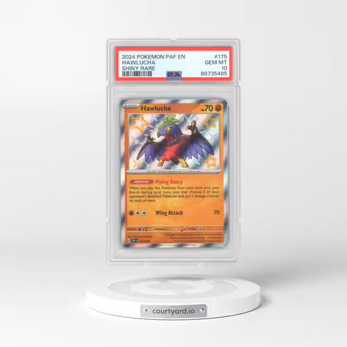 2024 Pokémon Paf EN-Paldean Fates #175 Hawlucha - Shiny Rare (PSA 10 GEM MINT)