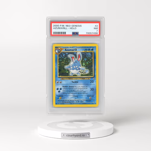 2000 Pokémon Neo Genesis #2 Azumarill - Holo (PSA 7 NM)