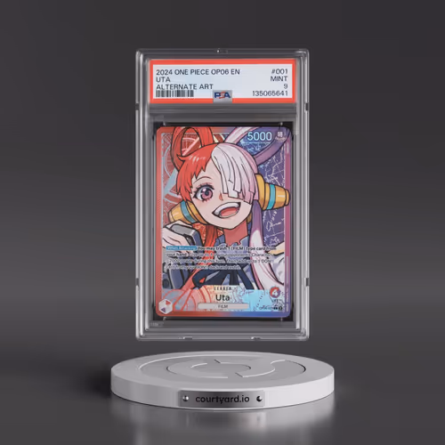 2024 One Piece OP06-Wings of the Captain #001 Uta - Alternate Art (PSA 9 MINT)