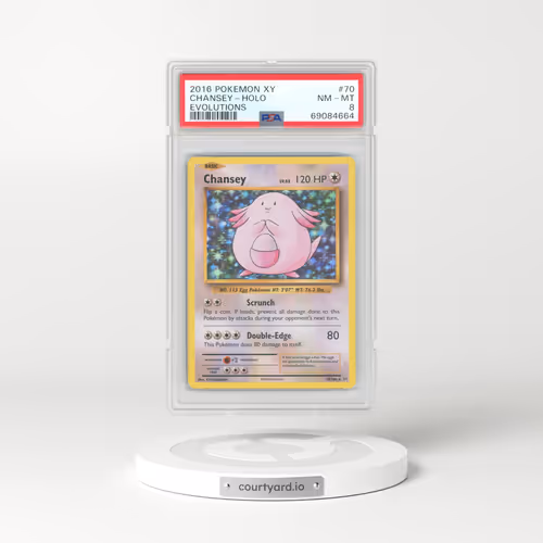 2016 Pokémon XY Evolutions #70 Chansey - Holo (PSA 8 NM-MT)