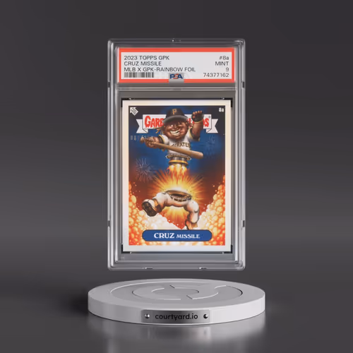 2022 Topps Garbage Pail Kids Gpk X MLB Series 2 Alex Pardee #8a Cruz Missile - Rainbow Foil (PSA 9 M