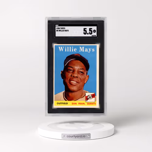 1958 Topps #5 Willie Mays (SGC 5.5 EX+)