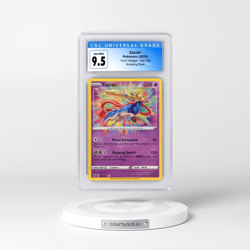 2020 Vivid Voltage #082/185 Zacian - Amazing Rare (CGC 10 GEM MINT)