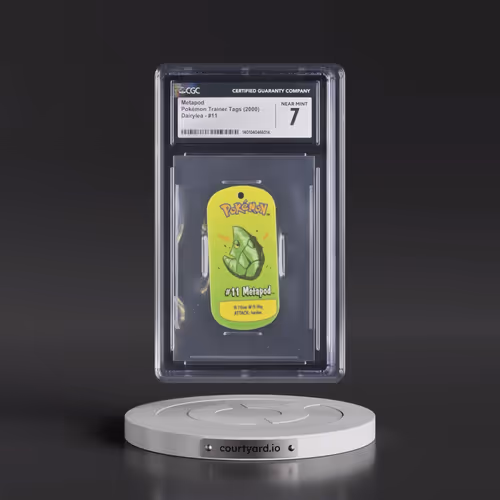 2000 Pokémon Trainer Tags (2000 Dairylea) - English #11 Metapod (CGC 7 NM)