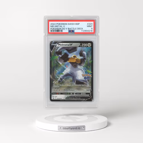 2022 Pokémon Swsh Black Star Promo #224 Melmetal V - Holo Pokemon Go V Battle Deck (PSA 9 MINT)