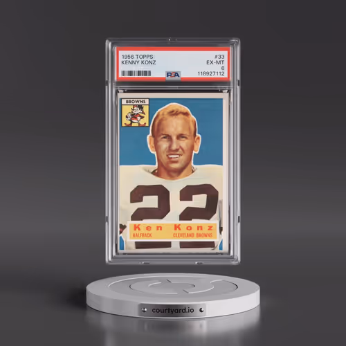 1956 Topps #33 Kenny Konz (PSA 6 EX-MT)