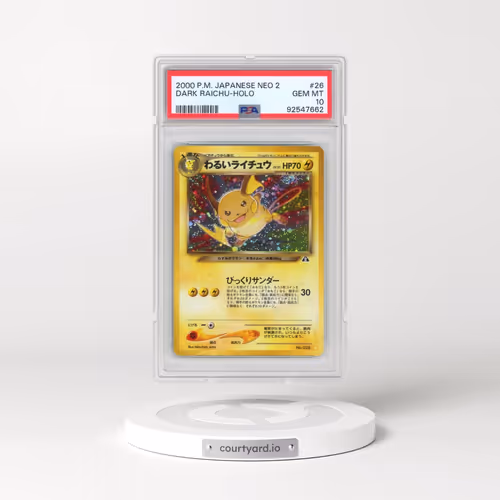 2000 Pokémon Neo 2 #26 Dark Raichu - Holo (PSA 10 GEM MINT)