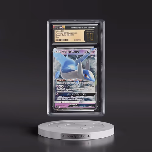 2019 Pokémon Sun & Moon Miracle Twins #034 Latios GX - Holo (CGC 10 PRISTINE)