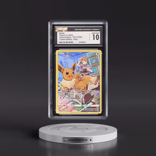 2022 Brilliant Stars #TG11/TG30 Eevee - Trainer Gallery Holo (CGC 10 GEM MINT)