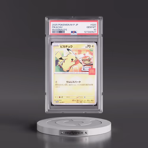 2025 Pokémon M-P Promo #020 Pikachu - McDonald's (PSA 10 GEM MINT)