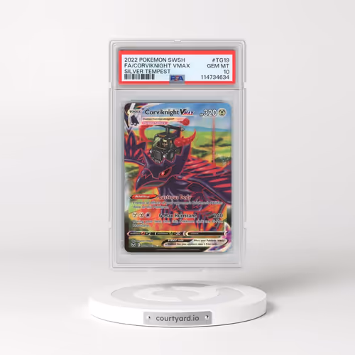 2022 Pokémon Sword & Shield Silver Tempest #TG19 Corviknight Vmax - Full Art (PSA 10 GEM MINT)