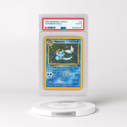 1999 Pokémon Jungle #12 Vaporeon - Holo (PSA 4 VG-EX)