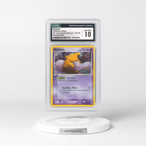 2004 EX Team Rocket Returns #54 Drowzee - Holo (CGC 10 GEM MINT)