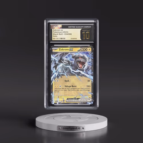 2025 Pokémon Blk EN-Black Bolt #034 Zekrom EX - Holo (CGC 10 PRISTINE)