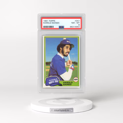 1981 Topps #347 Harold Baines (PSA 8 NM-MT)