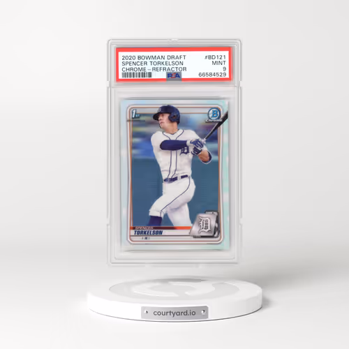 2020 Bowman Draft #BD121 Spencer Torkelson - Chrome-Refractor (PSA 9 MINT)