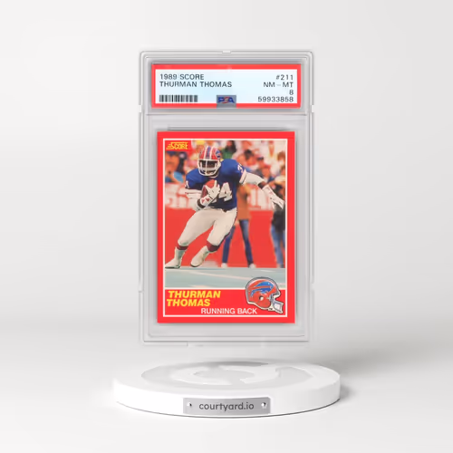 1989 Score #211 Thurman Thomas (PSA 8 NM-MT)