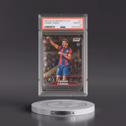 2023-24 Topps Stadium Club Chrome UEFA Club Competitions #27 Lamine Yamal (PSA 10 GEM MINT)