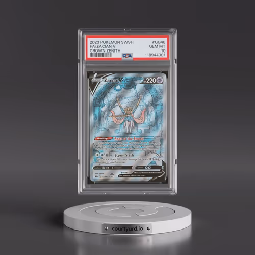 2023 Pokémon Sword and Shield Crown Zenith #GG48 Zacian V - Holo Full Art (PSA 10 GEM MINT)