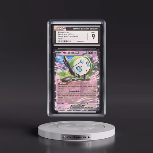2025 Pokémon Blk EN-Black Bolt #044 Meloetta EX - Holo (CGC 9 MINT)