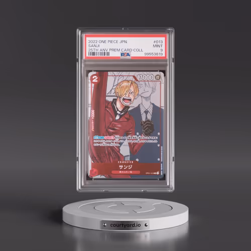 2022 One Piece Japanese 25th Anniversary Premium Card Collection #013 Sanji (PSA 9 MINT)