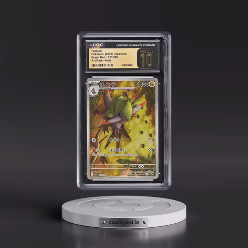 2025 Black Bolt - sv11B #151/086 Fraxure - Art Rare Holo (CGC 10 PRISTINE)