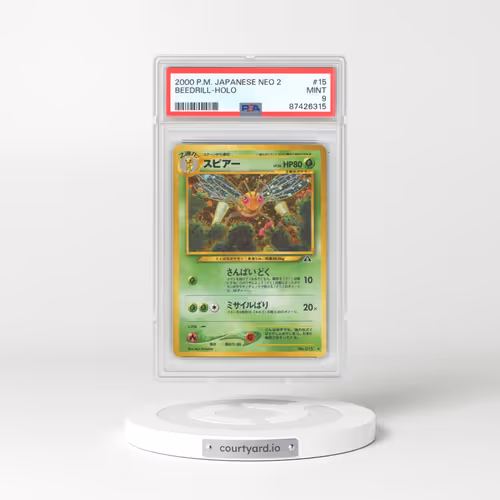 2000 Japanese Neo 2 #15 Beedrill - Holo (PSA 9 MINT)