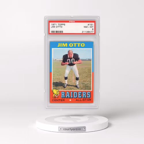 1971 Topps #151 Jim Otto (PSA 8 NM-MT)