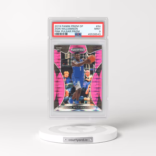 2019 Panini Prizm Draft Picks #64 Zion Williamson - Pink Pulsar Prizm (PSA 9 MINT)