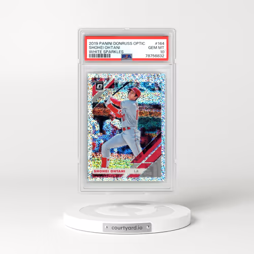 2019 Panini Donruss Optic #164 Shohei Ohtani - White Sparkles (PSA 10 GEM MINT)