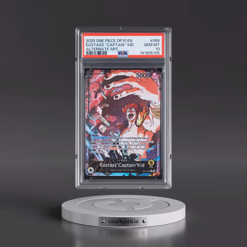 2025 One Piece OP10-Royal Blood #099 Eustass "Captain" Kid - Alternate Art (PSA 10 GEM MINT)