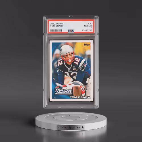 2010 Topps #30 Tom Brady (PSA 8 NM-MT)