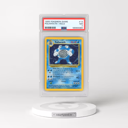 1999 Pokémon Game #13 Poliwrath - Holo (PSA 7 NM)