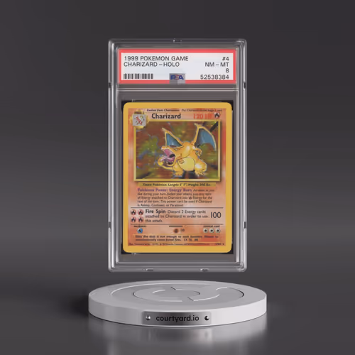 1999 Pokémon Game #4 Charizard - Holo (PSA 8 NM-MT)