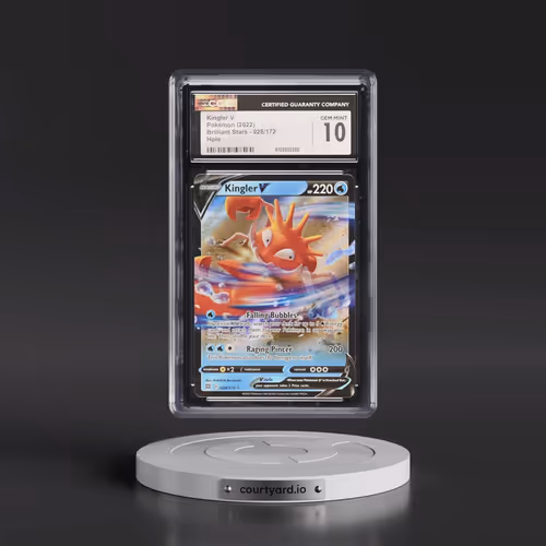 2022 Brilliant Stars #028/172 Kingler V - Holo (CGC 10 GEM MINT)