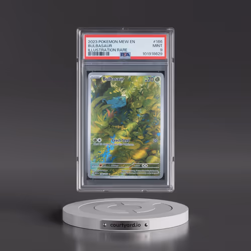 2023 Pokémon Mew EN-151 #166 Bulbasaur - Illustration Rare (PSA 9 MINT)