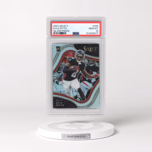 2021 Panini Select #346 Kyle Pitts - Silver Prizm (PSA 10 GEM MINT)