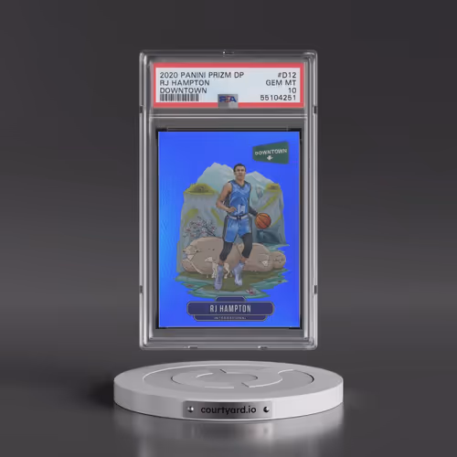 2020 Panini Prizm Draft Picks Downtown #D12 RJ Hampton (PSA 10 GEM MINT)