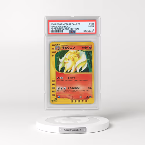 2001 Pokémon Expedition #104 Ninetales - 1st Edition Holo (PSA 9 MINT)