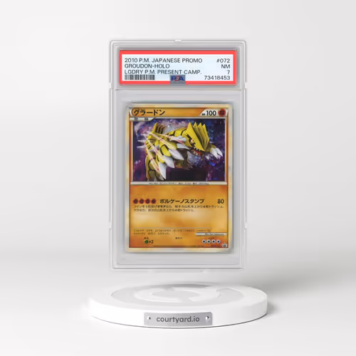2010 Pokémon Promo #072 Groudon - Holo Legendary Pokemon Present Campaign (PSA 7 NM)