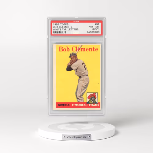 1958 Topps #52 Bob Clemente (PSA 8 NM-MT)